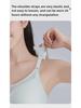 Adjustable Gathered Support Wireless Bra with Soft Jelly Strips