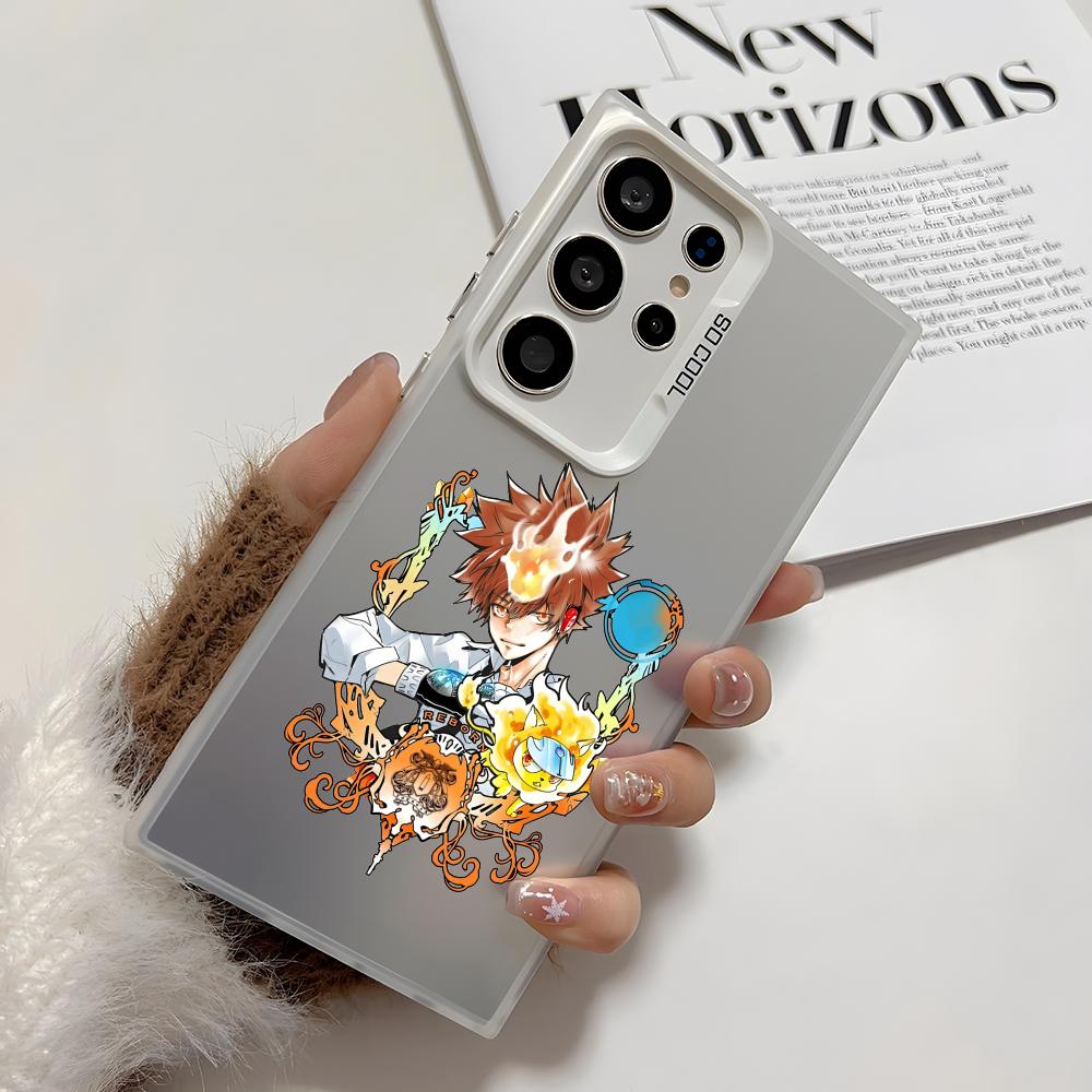

Cool Anime Reborn Phone Case For Samsung Galaxy S25 Edge S24 S23 S22 S21 S20 Ultra Funda Silicone Silver Cover Galaxy S25 Ultra