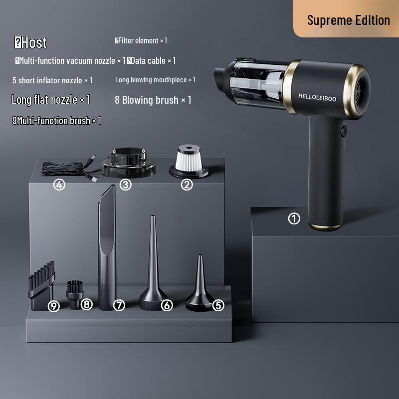 Wireless Dual-Use Car Vacuum & Blower - Compact Mini Electric Dust Cleaner