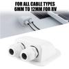 Caravan RV Accessories Roof Solar Junction Box Concentrator Cable Entry Gland Box Cable Connector Holder For Boat Auto Organizer