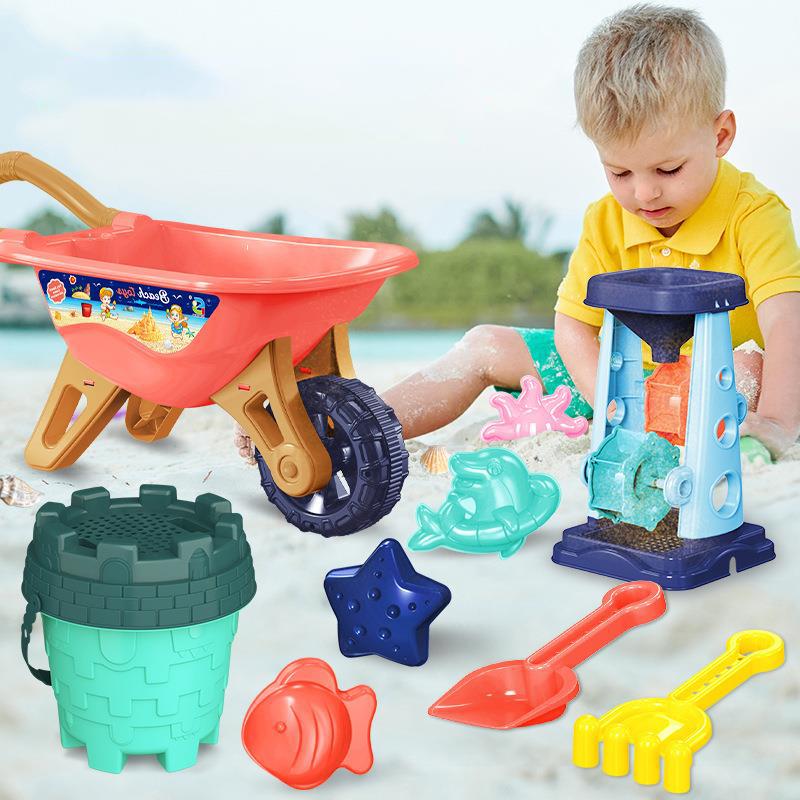 Summer Beach Sand Play Toys for Kids SandBox Set Kit Water Toys Sand Bucket Pit Tool Outdoor Toys for Children Boy Girl Gifts