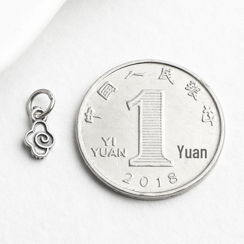 Silver S925 Ruyi Cloud Pendant & Braided Rope Bracelet Jewelry Kit