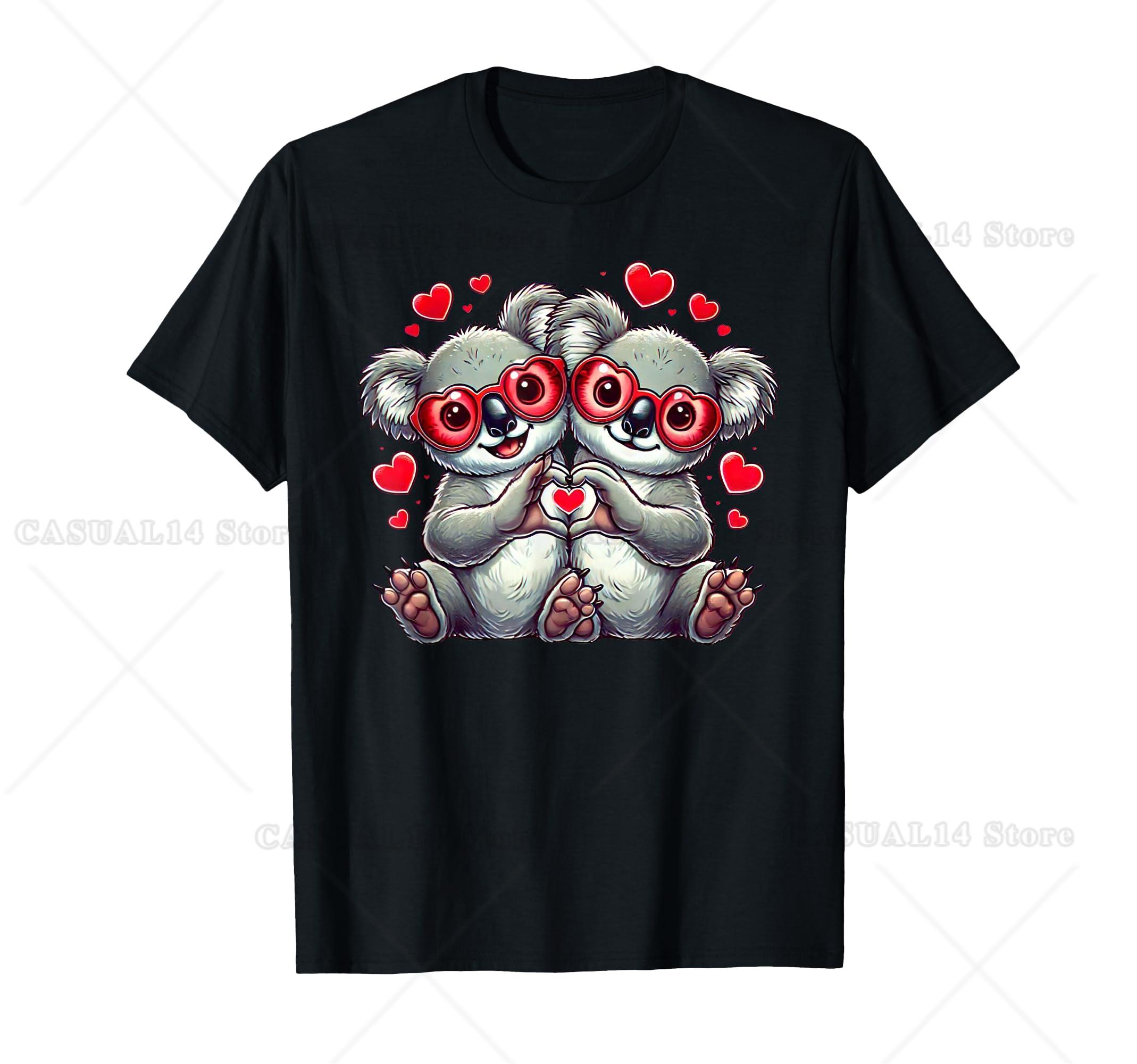 Funny Koala Heart Sign Valentine Koala Womens Mens Kids T-Shirt Koala Lovers Valentine Outfits For Boy Girl S