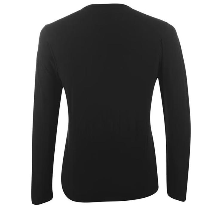 Lonsdale Men's Long Sleeve T-Shirt Black, Size L