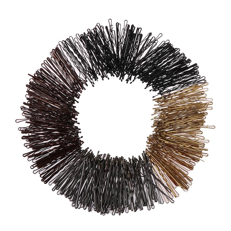 100Pcs Wedding Hair Clips Barrette Hairpins Black Side Wire Folder Styling Tools