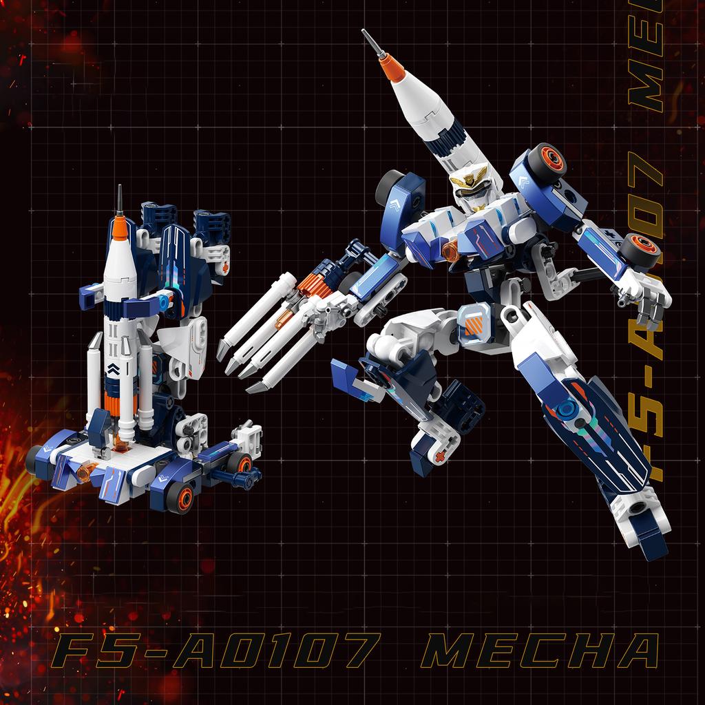 Jaki Aerospace Transforming Mecha Building Blocks Set Robot Model Assembly Toy Desktop Creative Ornament Boy'S Birthday Gift