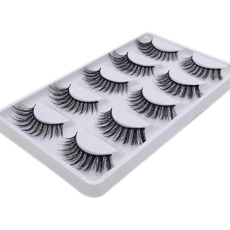 

3D Искусственная норка перекрещенные ресницы: Натуральные и объемные, 5 пар.