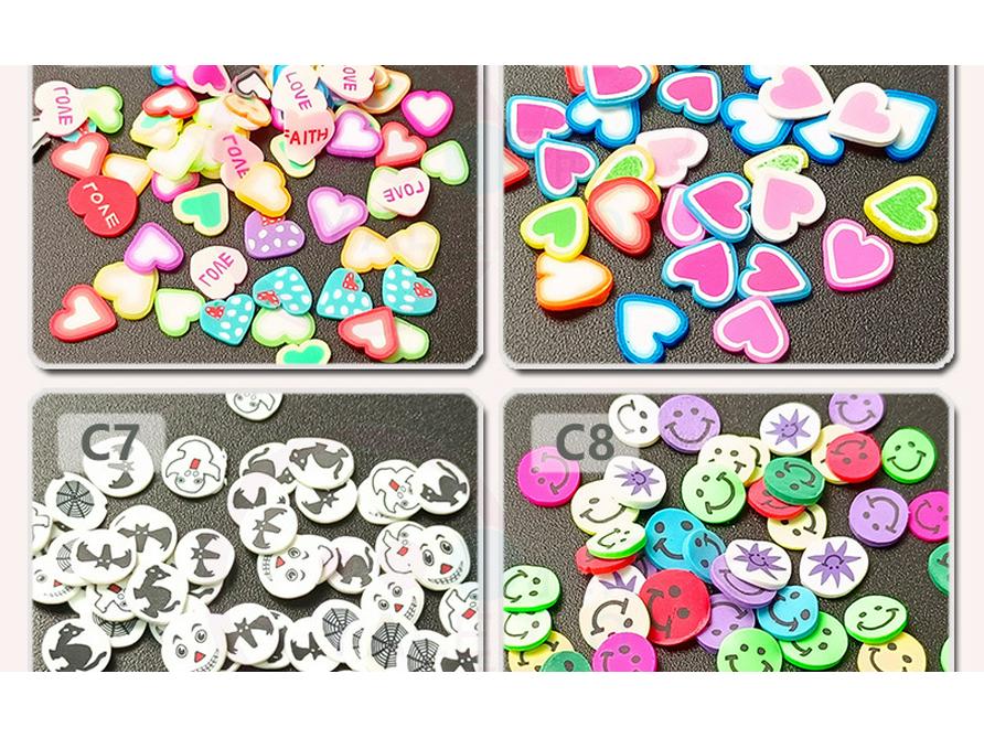 Yaleduo DIY Fruit Polymer Clay Slices for Slime, Crafts, and Nail Art Decor