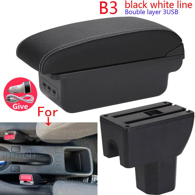 For Suzuki Splash Armrest Box Car Storage Box Arm Car Accessories Interior Details Retrofit Parts PU Leather Easy Installation