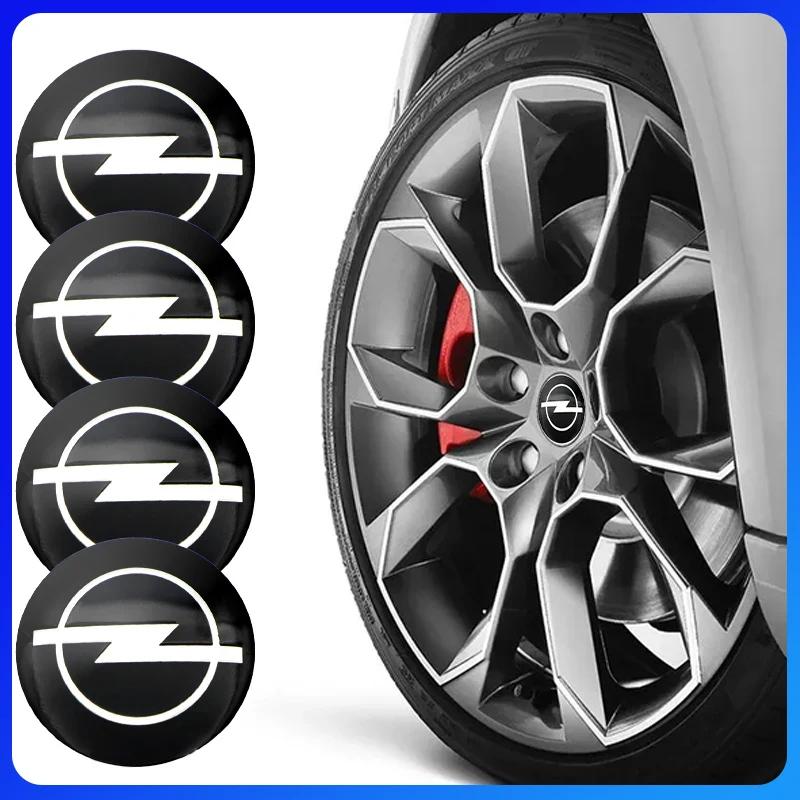 4 Stück 56mm Für Opel Astra j g Insignia Corsa d Vectra c Zafira a Auto Gadgets Auto Radnabenkappe Felgenabdeckung Emblem Aufkleber