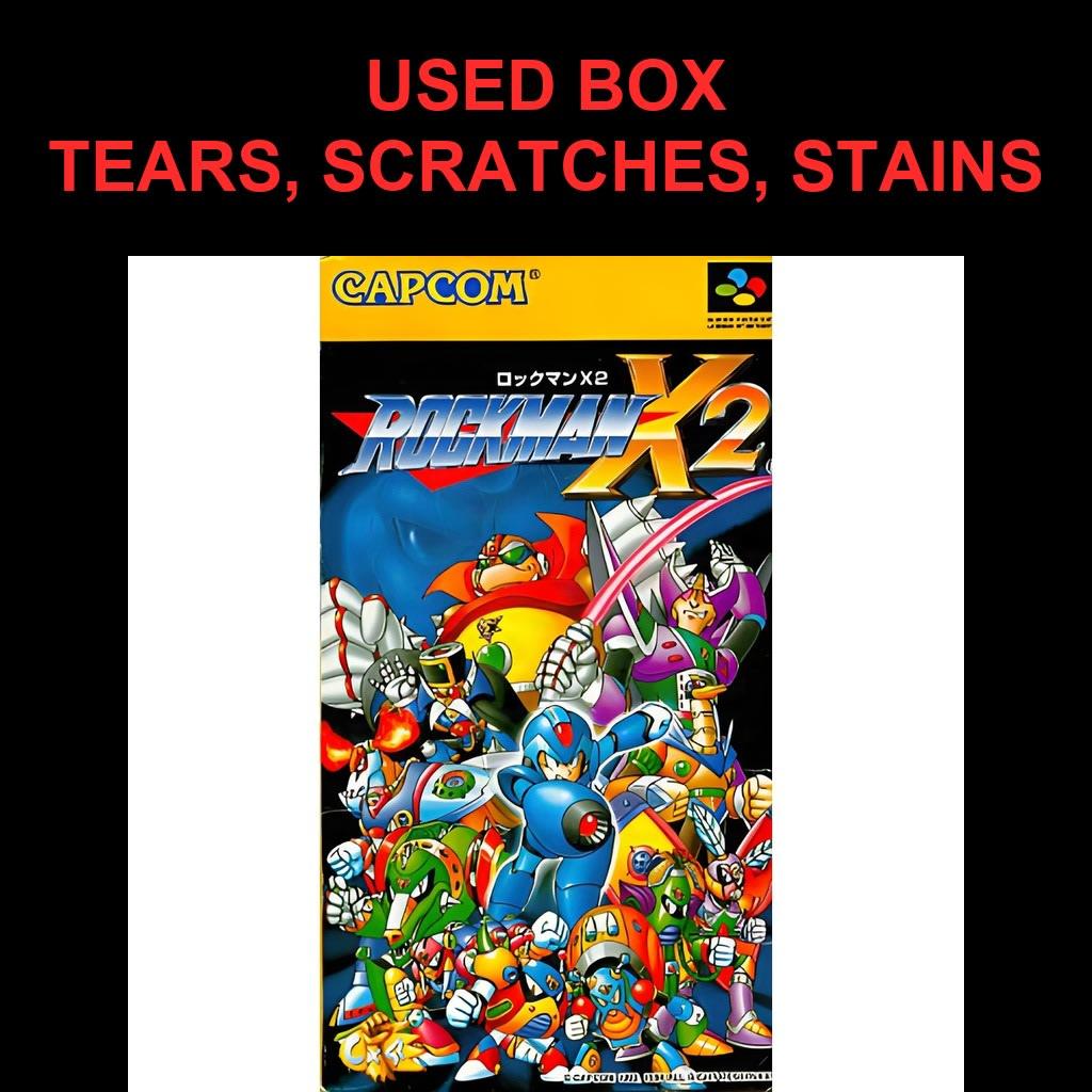Used Mega Man X2 (Rockman X2) SFC SNES Super Famicom SHVC-ARXJ Tested Working Nintendo Action Capcom NTSC-J Super Nintendo Cartridge