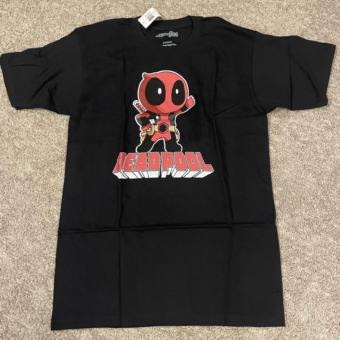 Marvel Comics Deadpool Hey There Marvel Comics Graphic T-shirt Black Large New S