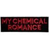 My Chemical Romance Woven Text Logo Iron On Patch
