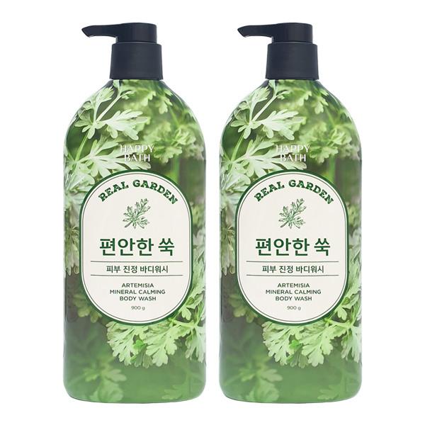 

HAPPY BATH Real Garden Mugwort Mineral Soothing Body Wash 900g x2