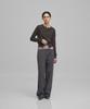 ANOTHER OFFICE WOMEN W. Garment Twill Curved Pants (Sumi)