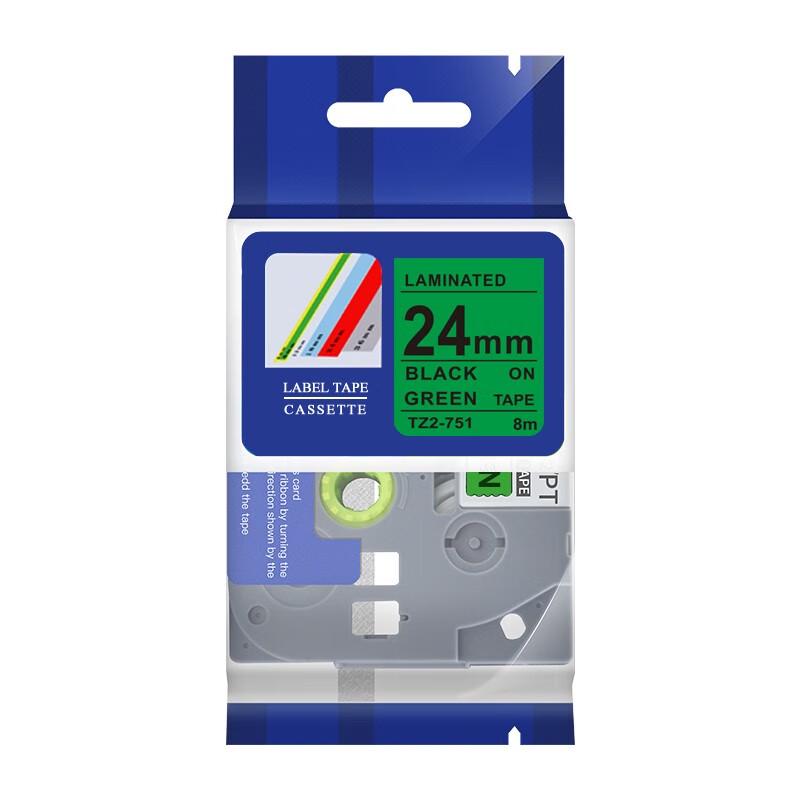 PUTY 24mm TZ2-751 Label Tape for Brother Printers