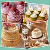 5Pcs 1M Cake Piping Tips, Cake Decorating Tips Seamless Icing Tipss Cupcake Piping Tipss Baking Tools for DIY Art