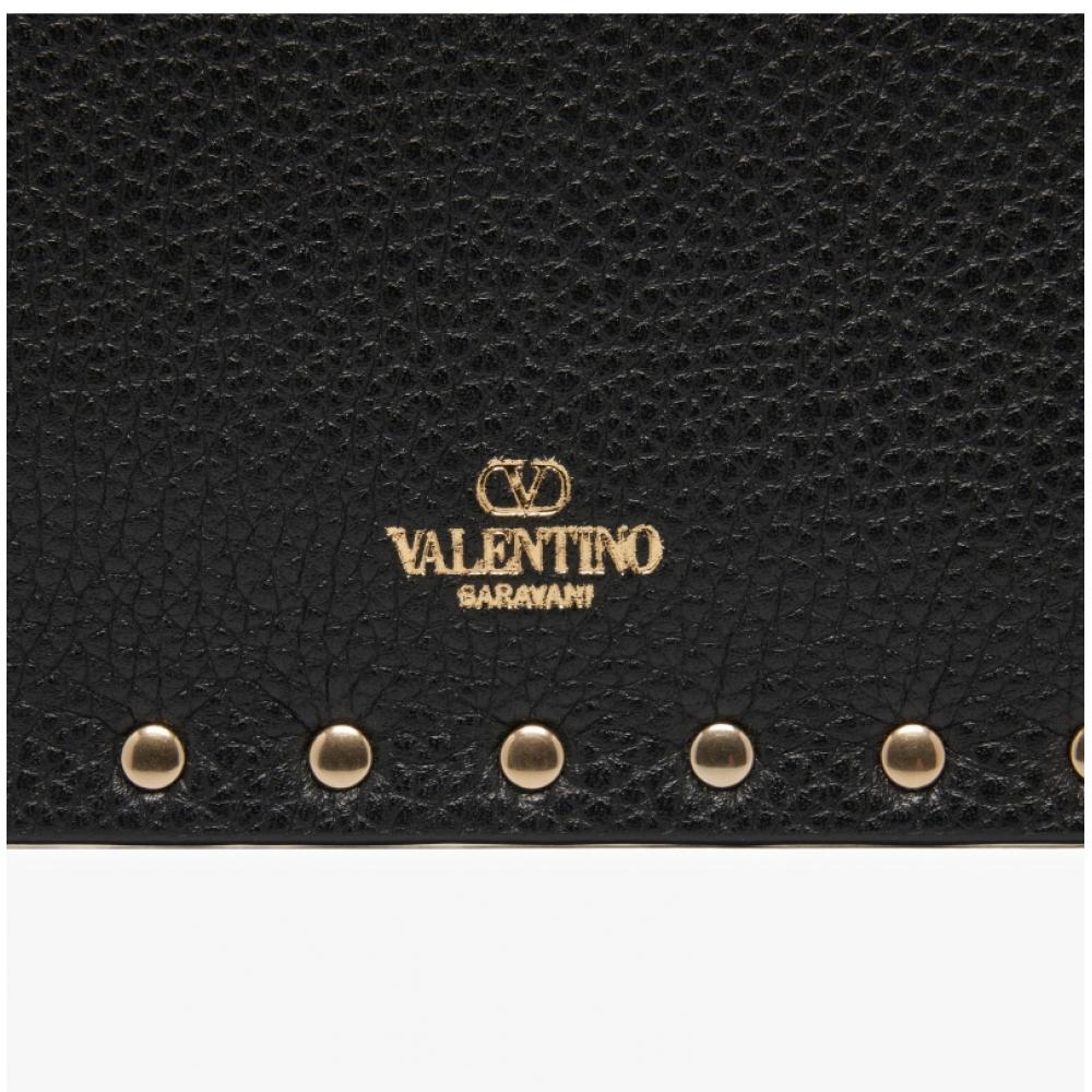 Valentino 5w2P0p56 Vsh 0no  P0p56 Vsh 0no  Rockstud Clutch Bag