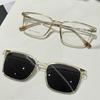 Fashion Prescription Glasses Men Flip-up Magnetic Clip-on Reading Glasses TR90 Polarised Myopia Sunglasses Optical Lenses UV400