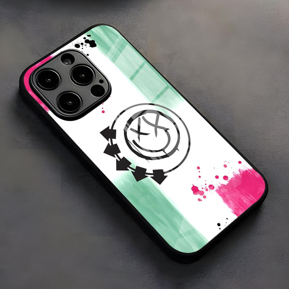 Blink-182band Phone Case For IPhone 17 Pro Max 16 15 14 Pro Max 13 11 X Xs Xr 8 7Plusglass Cover