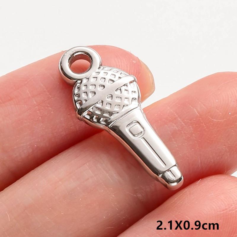 5pcs No Fade Tools Axe Wrench Sword Daily Supplies Charm Pendant For DIY Jewelry Making Accessories Keychain Earring Connectors