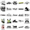 50 Funny Car Hard Helmet Graffiti Stickers DIY Decorative Luggage Motorcycle Trolley Case Waterproof and Removable