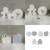 Christmas Gngerman Silicone Molds for Epoxy Resin, Clock Shaped Resin Silicone Molds for Candy Chocolate Fondant, Baking