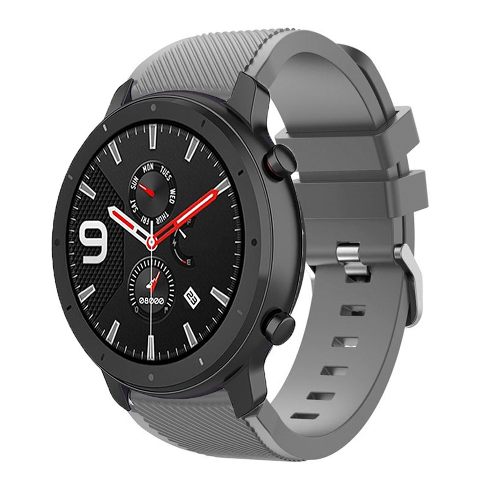 22mm Silicone Band for Amazfit Balance 2 1/GTR 47mm/GTR 4 3pro/Bip 6 5 Sport Wristband Correa for Amazfit Stratos 2 3/Pace Strap