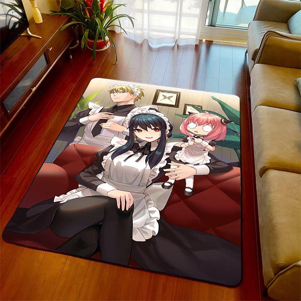 

Сімейний килим Spy X Нековзна підлога Пухнаста підлога для вітальні Килим Вітальня Спальня Печера людини Вікно Прикраса будинку біля ліжка 40cm by 60cm