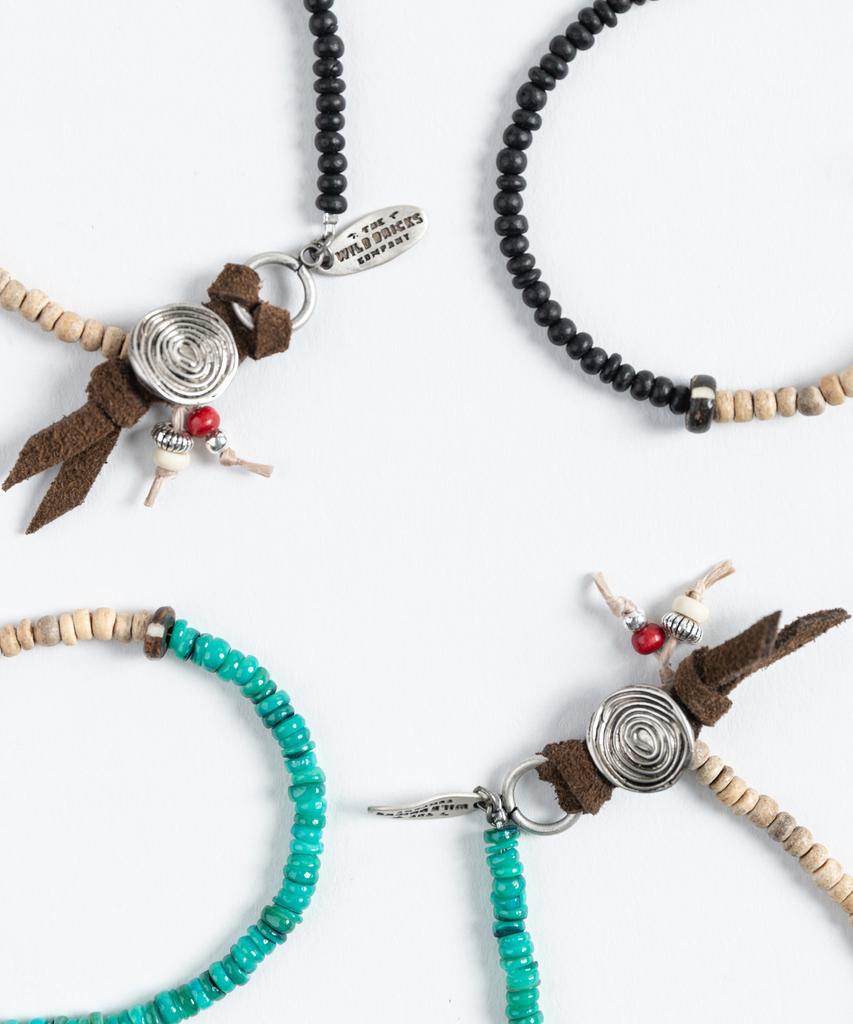 Wild Bricks Mb Ethnic Bracelet (Black&Beige)