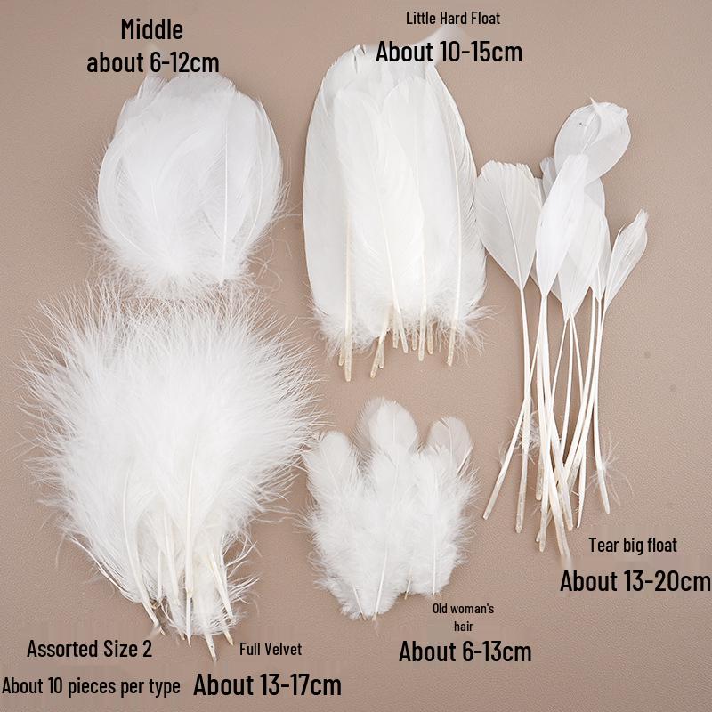 White Feathers for DIY Handmade Clothing & Jewelry Accessories