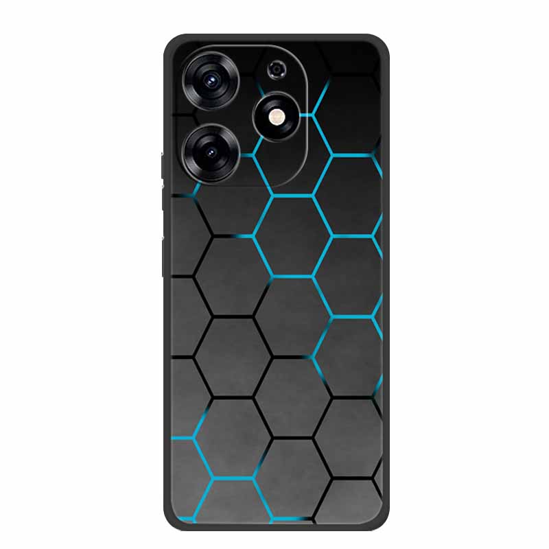 For Infinix Smart 8 Plus Case Luxury Soft Silicone TPU Phone Cases Cover For Infinix Smart8 Plus Protective Flower Painted Coque
