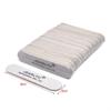 Premium Thick Nail Art Wood File - High-Quality Gray White Sandpaper, Knife & Half Moon Shape