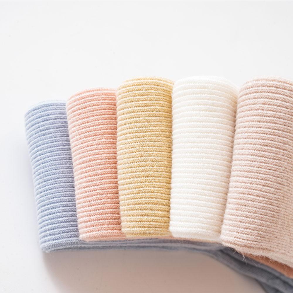 Dětské punčochy Protiskluzové jednobarevné dětské dlouhé ponožky pro dívky a chlapce Novorozenecké bavlněné ponožky Kojenec 0-3 roky