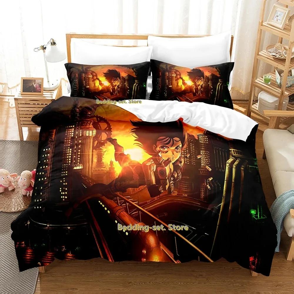 Battle Angel Alita Bedding Set Single Twin Full Queen King Size Bed Set Adult Kid Bedroom Duvetcover Sets Anime Bed Sheet