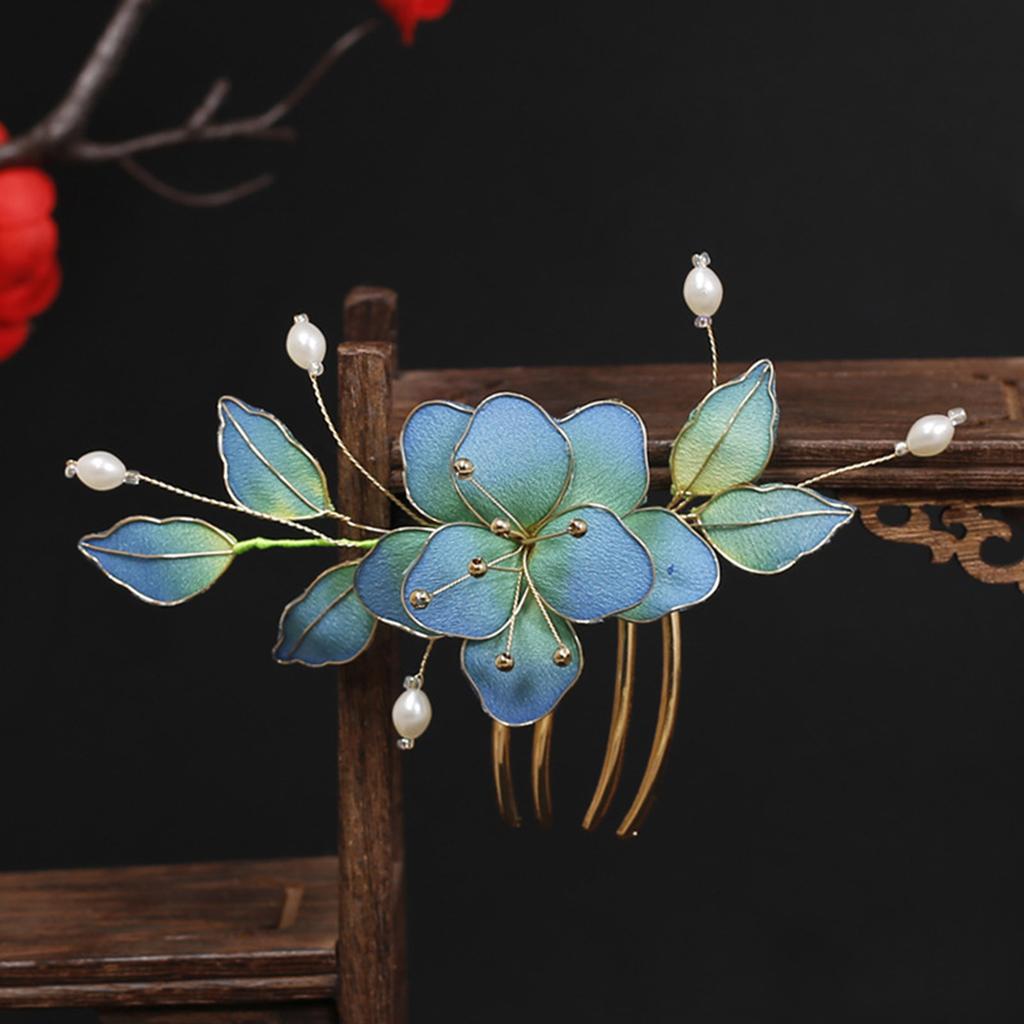 Chinese Style Hairpin/Hair Clip/Hair Comb Anti-slip Stable Grip Wedding Bridal Headdress for Birthday Stage Party Hairstyle Making