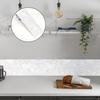 Marble Effect Self-Stick Wainscoting Strip for Walls 10 cm Wide 240 cm Long PVC Waterproof Removable Interior Trim