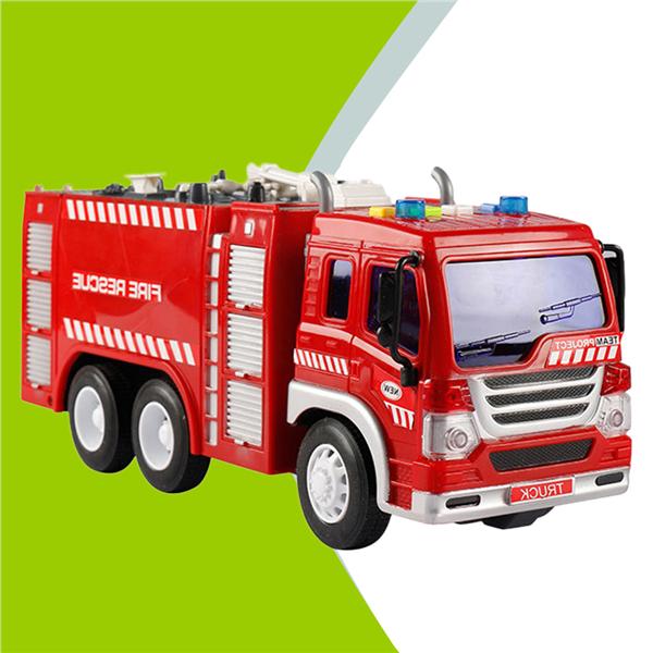 1pc Baby Fire Sprinkler Truck Model Educational Telling A Story Truck Engineering Mold Toy for Kids