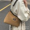 Frosted retro bag women's large capacity 2025 new autumn and winter casual messenger bag niche shoulder underarm bucket bag