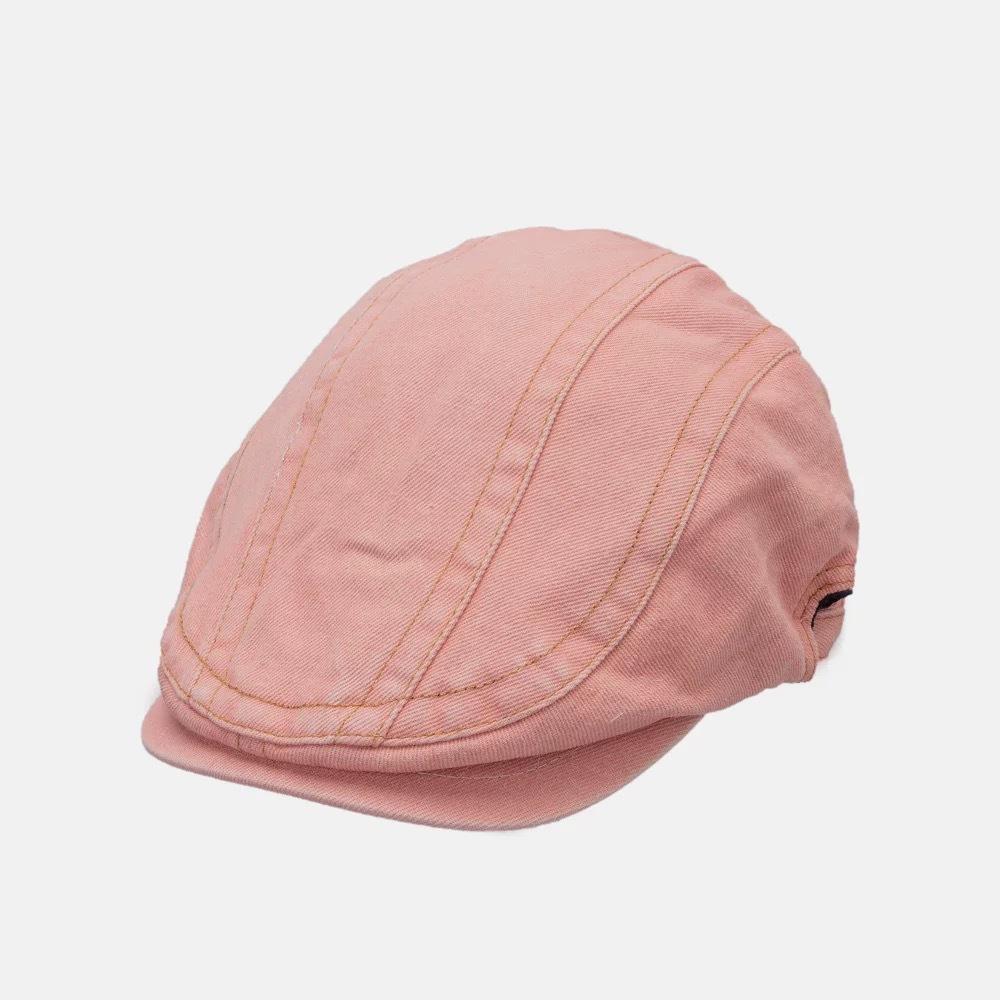 

Летняя японская джинсовая кепка спереди для женщин, универсальная, в стиле ретро, для большого обхвата головы, визуально уменьшающая лицо, кепка маленького художника, берет