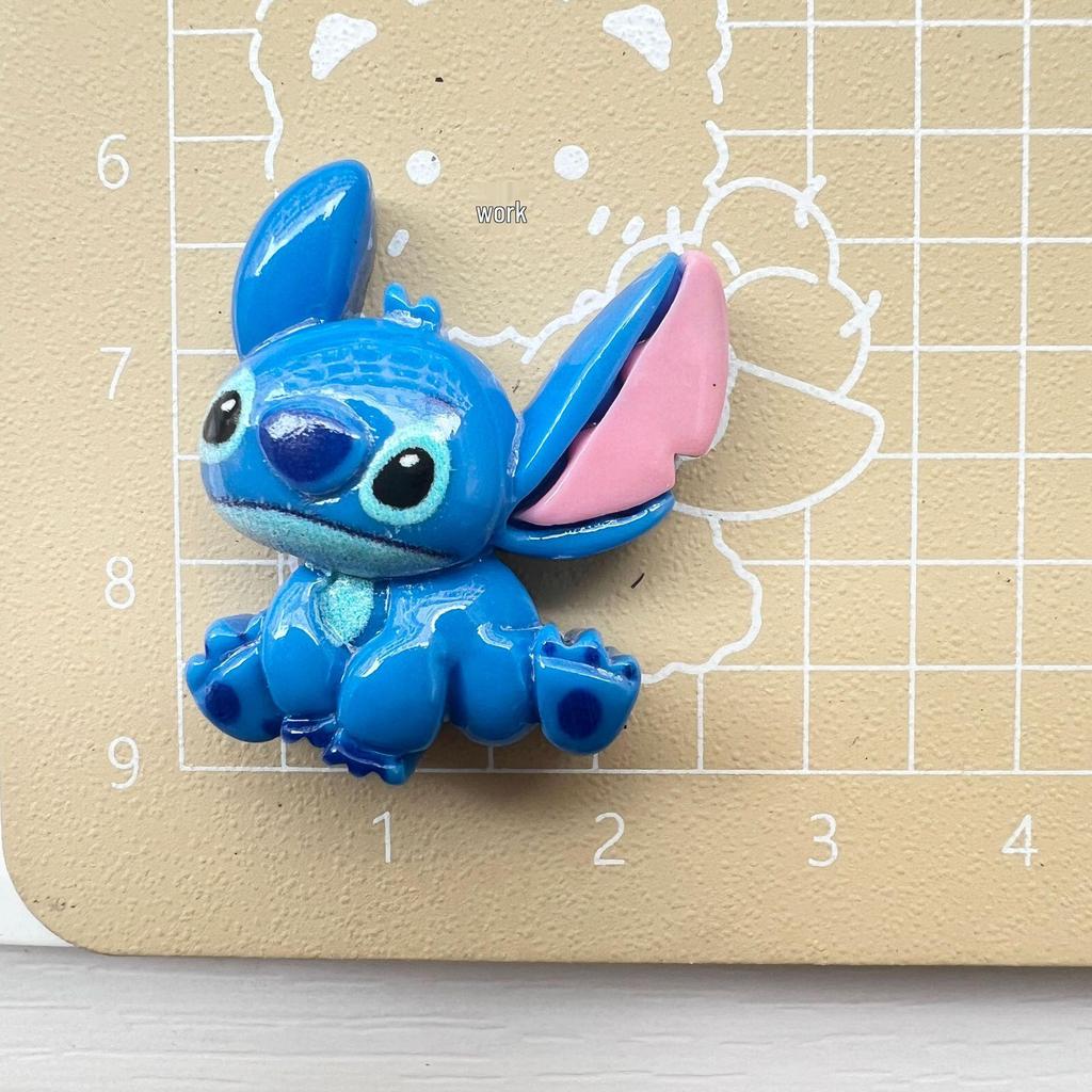 Cartoon Stitch Resin Ornaments: DIY Accessories for Phone Cases, Hair Clips, Hair Ties, Hats, and Crocs