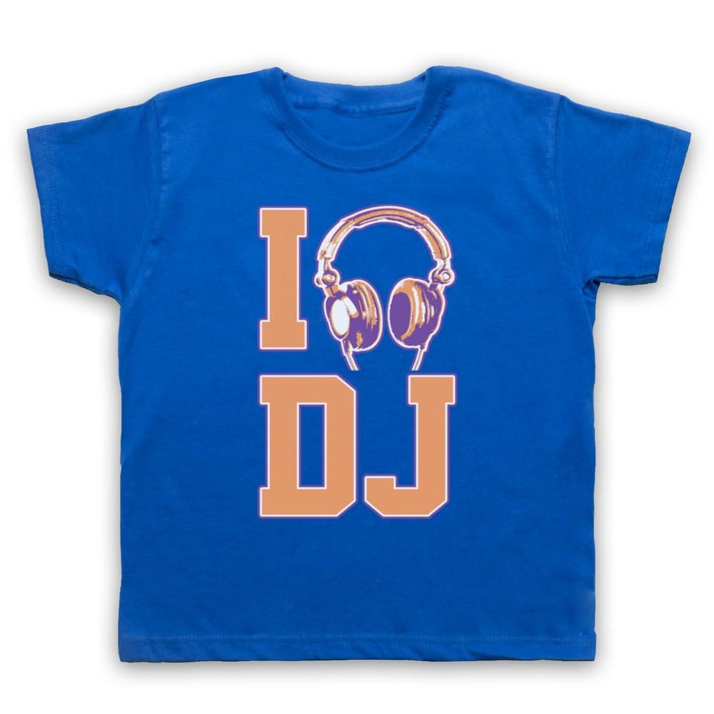 

I Dj Hip Hop House Music Drum And Bass Clubbing Electro Kids Childs T-Shirt S