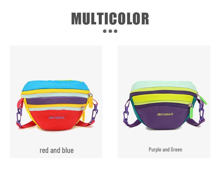 Modna torebka crossbody w bloki kolorystyczne dopaminowe - Mała, trendy torebka na ramię na lato 2025 na zewnątrz