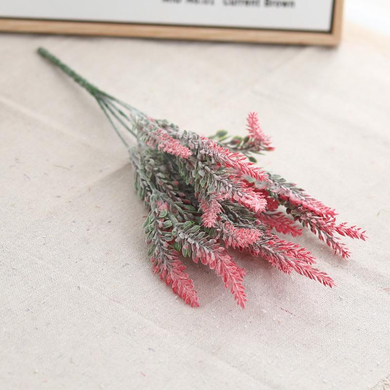 Umělá květina Hedvábí Fialová Levandule Domácí Venkovní Zahrada Dekorace Kytice Falešná Svatba Vánoční Den Party Doplňky