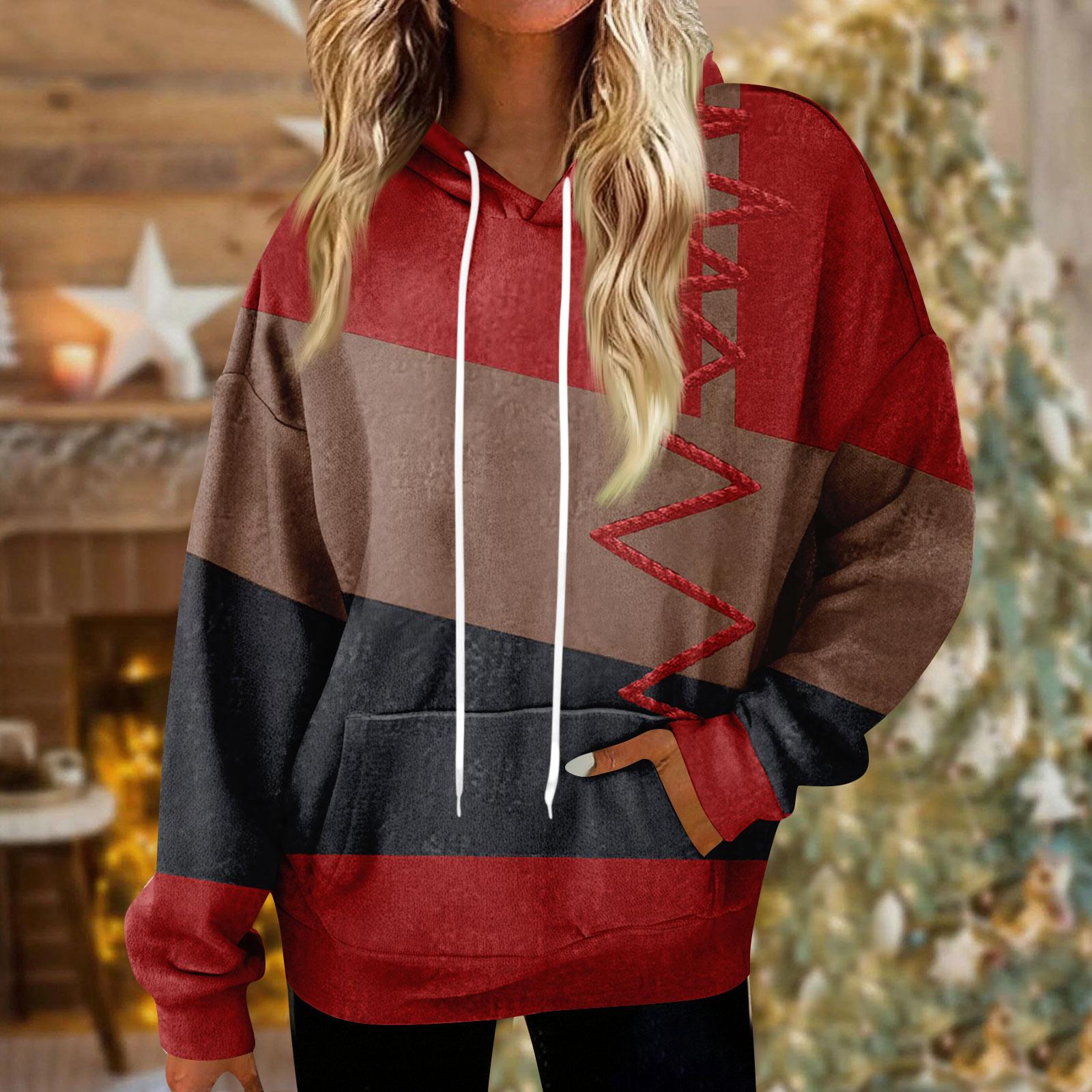 

Толстовки для женщин оверсайз зимние плюшевые милые свитшоты пуловер модная осенне-зимняя одежда XL винный