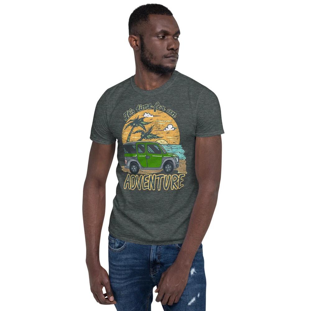 It s Time for an Adventure Shirt Green Honda Element Van Camper Camping Outdoor M
