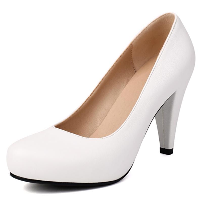 Elegant Black Red White High Heels Women's Pumps Dress Shoes Fashion Heeled Party Office Wedding Shoes Lady Comfortable