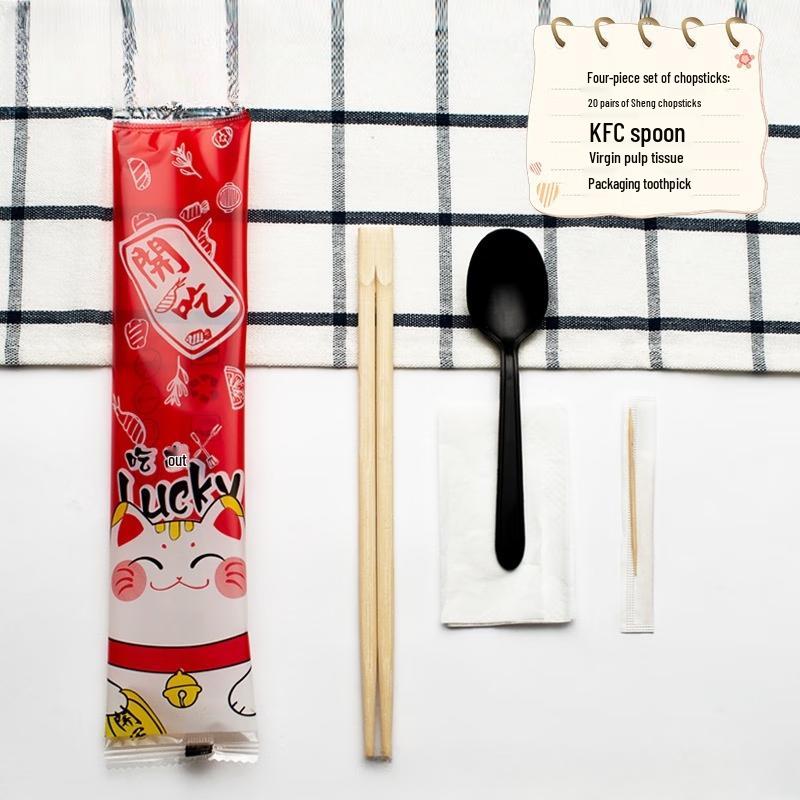 Mode Lanka Lucky Cat Disposable Chopsticks - 500 Sets