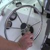 13.5inches Silver Stainless Steel Boat Steering Wheel 25 Degree Marine Yacht With Knob Convenient Easy To Install Marine Hardware