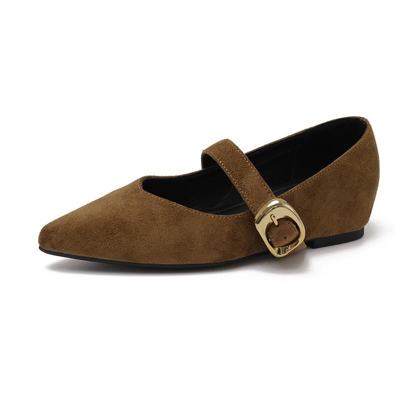 Designer Luxury Thick Heel Women Mary Jane Shoes Fashion Shallow Pointed Shoes 2026 Spring Female Internal Increase Dress Pumps